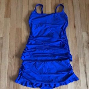 Blue 2 piece bathing suit